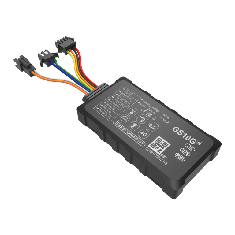 GPS 4G GS10G para rastreo vehicular con corte de motor, múltiples entradas y posicionamiento en tiempo real